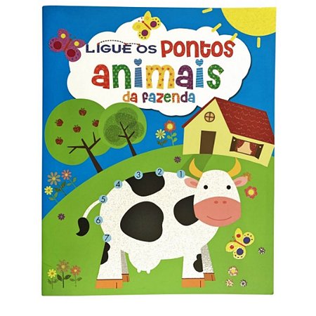 Ligue os Pontos: Animais da Fazenda - Livro Infantil