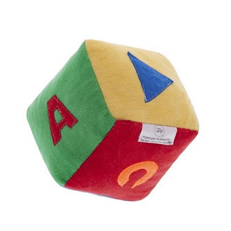 Mini Cubo Colorido - Brinquedo de Pano (Pelúcia)