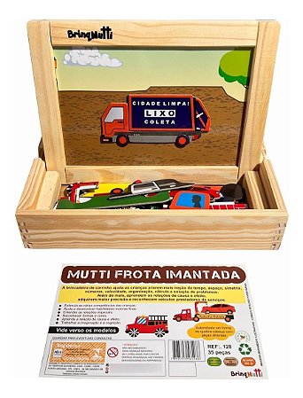 Mutti Frota Imantada - Brinquedo Educativo BrinqMutti