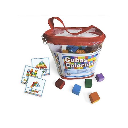 Cubos Coloridos  - Brinquedo Educativo Carimbrás