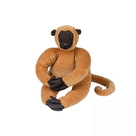 Animal de Pelúcia Antialérgico - Macaco Muriqui 31cm Bichos de Pano