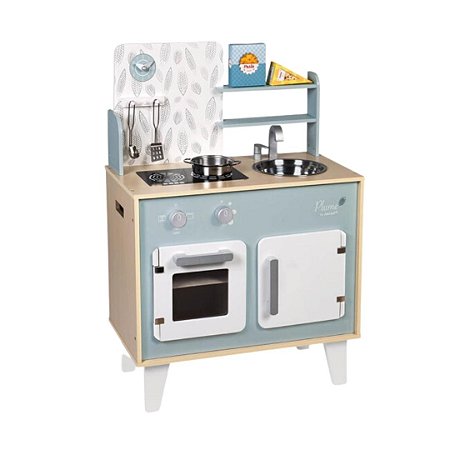 Cozinha Infantil em Madeira Azul - Brinquedo Educativo Janod