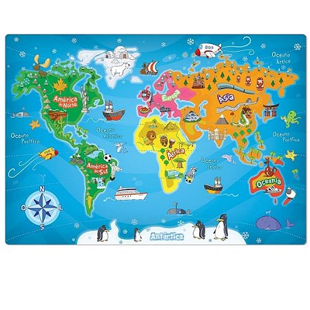 O Novo Mapa do Mundo: 1928 - Quebra-cabeça - 1000 peças - Toyster  Brinquedos
