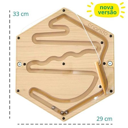 Painel Sensorial Colmeia - Labirinto Criando Brinquedos