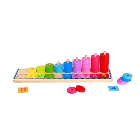 Aprendendo a Contar - Brinquedo Educativo Montessoriano Tooky Toy