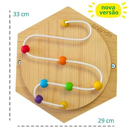 Painel Sensorial Colmeia - Montanha Russa Criando Brinquedos