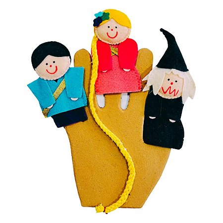 Dedoche Rapunzel - Fantoches de Dedo