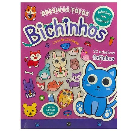 Adesivos Fofos Bichinhos - Livro de Atividades Infantil VR Editora