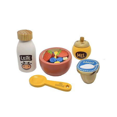 Kit Lanche Saudável - Comidinhas de Madeira Newart