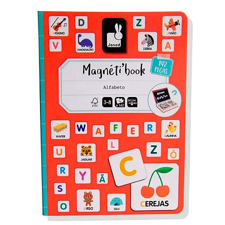 Livro Magnético Aprendendo o Alfabeto - Janod