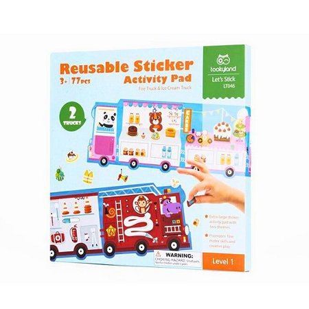 Adesivos Reutilizáveis Bombeiros e Doces  - TookyLand