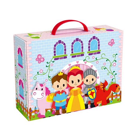 Caixa Divertida Castelo - Brinquedo de Madeira Tooky Toy