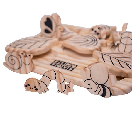 Encontre Insetos em Madeira Find Toys - Made in Toys