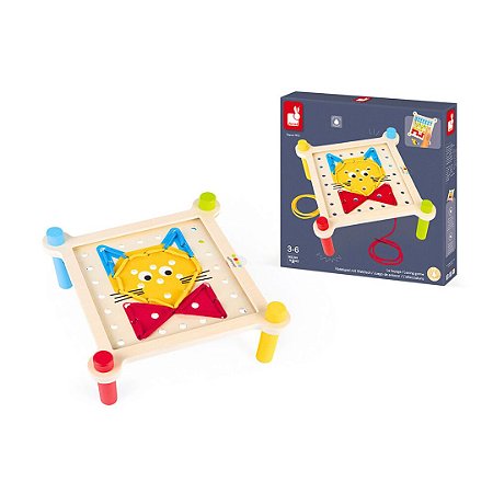 Jogo de Tecelagem - Brinquedo Educativo Janod