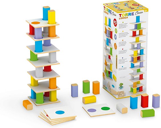 Jogo Torre Lúdica de Equilíbrio Clássica - Junges