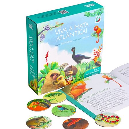 Viva a Mata Atlântica! - Livro e jogo da memória Araquarela