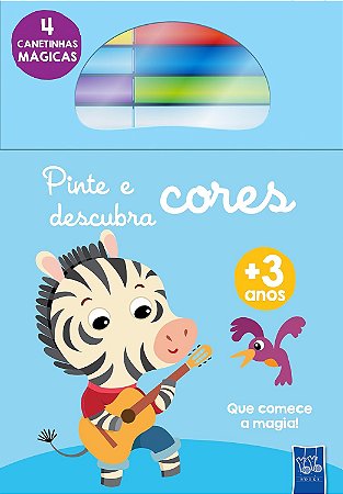 Pinte e Descubra Cores: Zebra - Livro Infantil