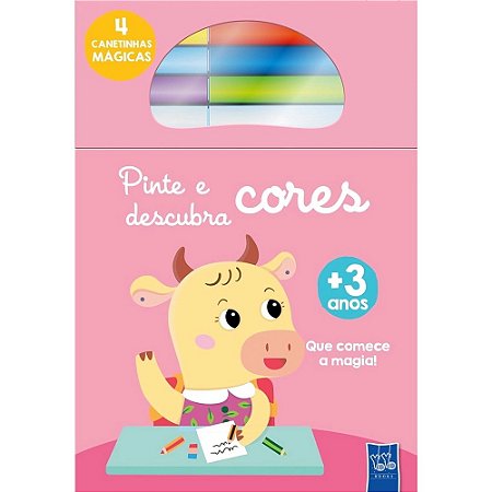 Pinte e Descubra Cores: Vaca - Livro Infantil