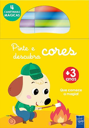 Pinte e Descubra Cores: Cachorro - Livro Infantil