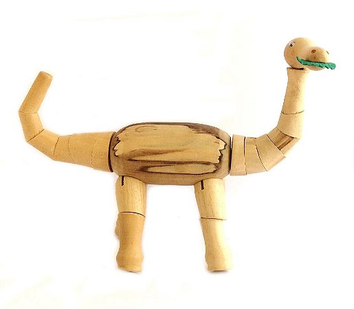 Brinquedo de madeira articulado - Titanossauro Titano