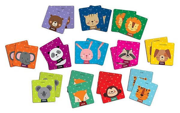 Jogo da Memória Animais Educação Infantil 3 Anos ou + Babebi - Bambinno -  Brinquedos Educativos e Materiais Pedagógicos