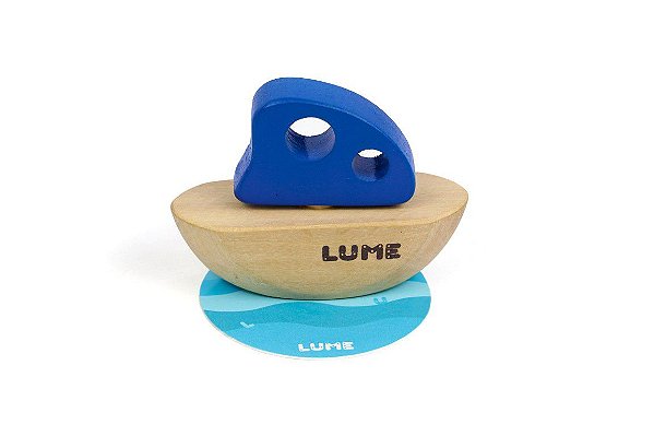 Mini Veleiro de madeira - Brinquedo Educativo Lume
