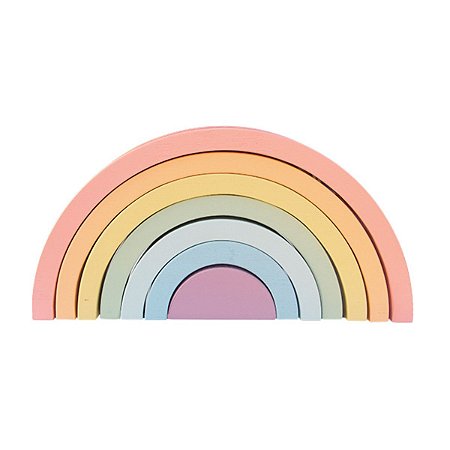 Arco-íris de Madeira Candy - Inspirado Pedagogia Waldorf
