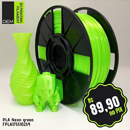 Filamento PLA OEM 3DPF Verde (Neon Green)