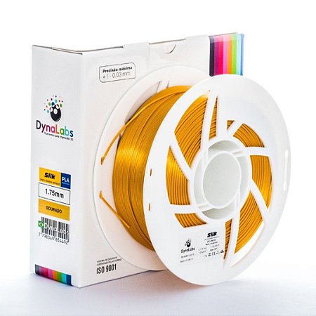 Filamento PLA SILK DynaLabs Dourado