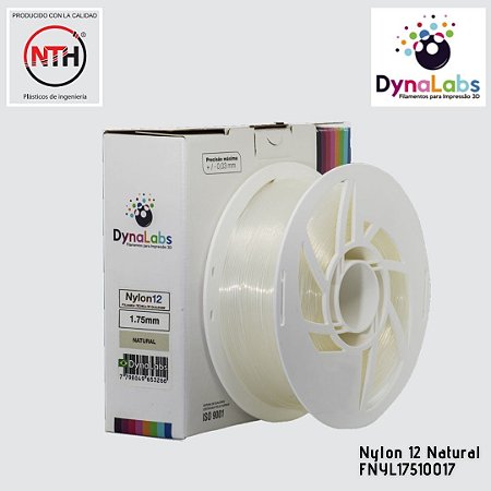 Filamento DynaLabs Nylon 12 Natural