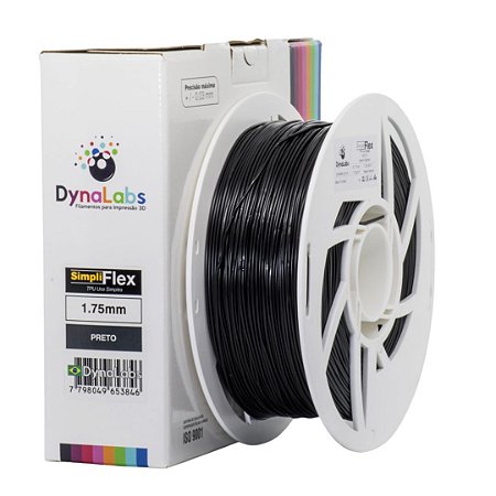 Filamento SimpliFLEX DynaLabs Preto