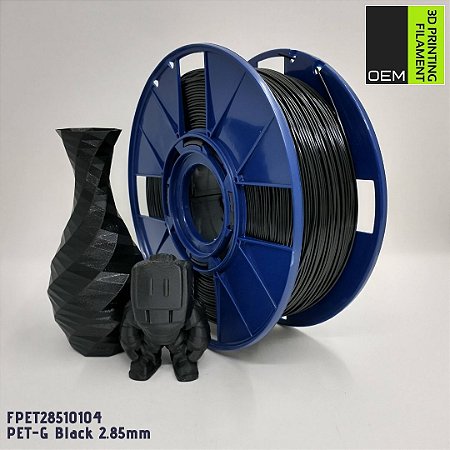 Filamento 2.85mm PETG OEM 3DPF Preto