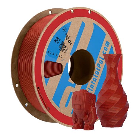 Filamento PLA PrintaLot Metalizado Vermelho Páprica
