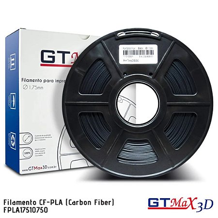 Filamento CF-PLA GTMax3D (PLA Fibra carbono)