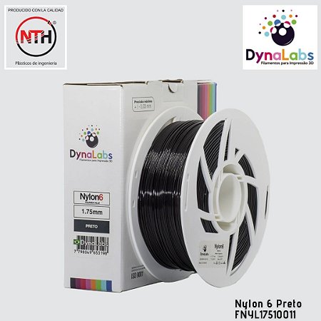 Filamento DynaLabs Nylon 6 Preto