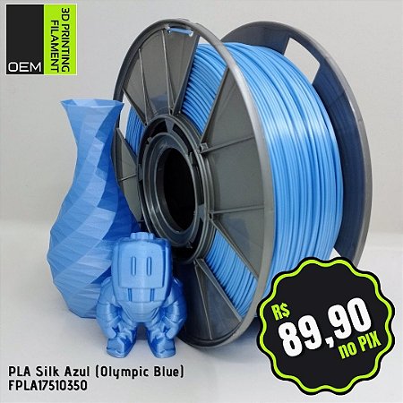 Filamento PLA Silk OEM 3DPF Azul (Olympic Blue)