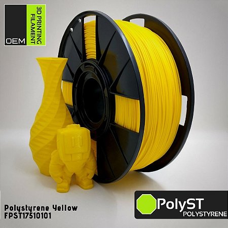 Filamento PolyST (Polystyrene) OEM 3DPF Amarelo
