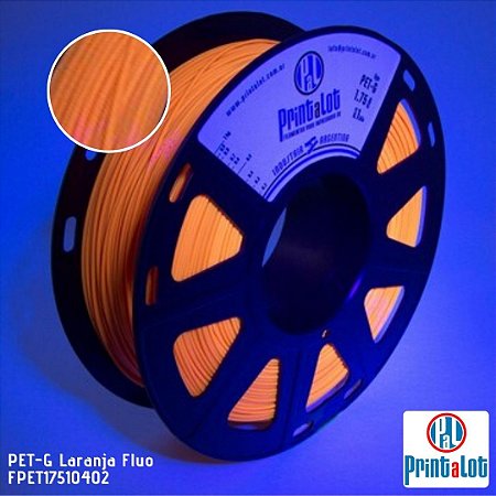 Filamento PETG PrintaLot Laranja Fluo