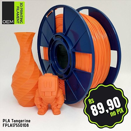 Filamento PLA OEM 3DPF Laranja (Tangerine)