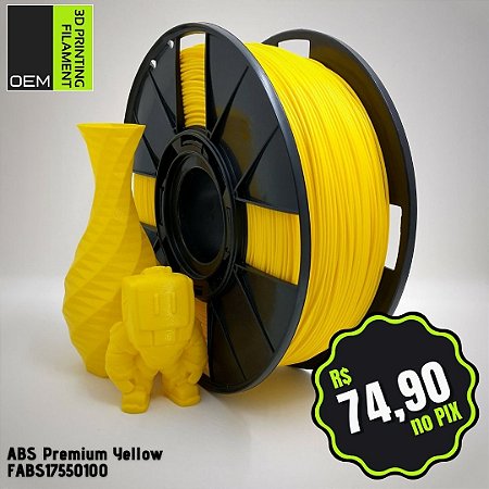Filamento ABS Premium OEM 3DPF Amarelo