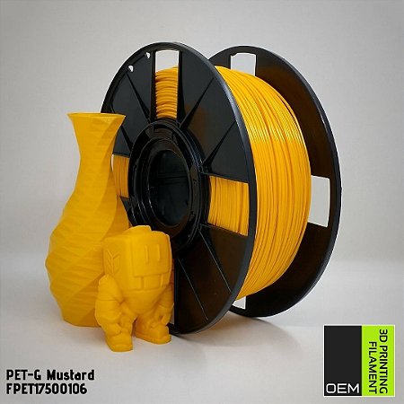 Filamento PETG OEM 3DPF Amarelo (Mustard)