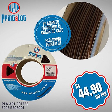 Filamento PrintaLot PLA ART Coffee 250grs