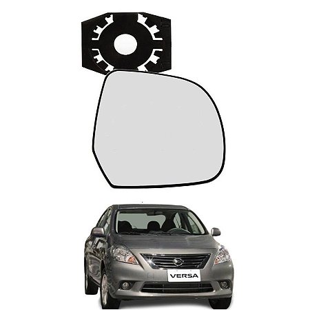 Lente Espelho Do Retrovisor Com Base Lado Direito Nissan Versa 10/14