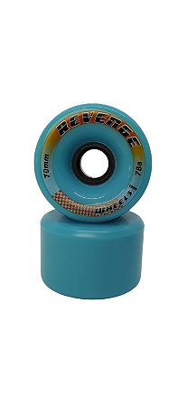 Roda Revenge Flag Freeride 70mm 78a Azul -  Longboard Skate