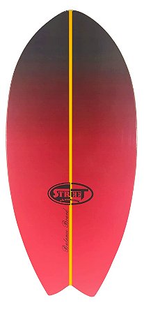 Prancha De Equilíbrio Balanceboard - Degrade Red/Black