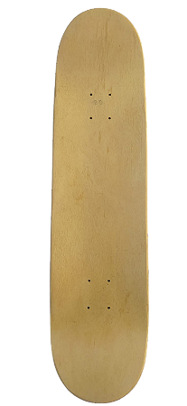 shape de skate profissional  marfim- natural liso
