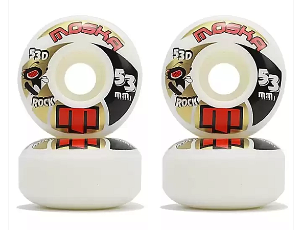 Roda Moska Rock 53D/53MM Branco