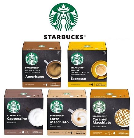 Dolce Gusto Starbucks 5 Caixas - 60 Cápsulas