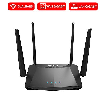 Roteador Wireless Dual Band AC1200 Gigabit RG1200 Intelbras