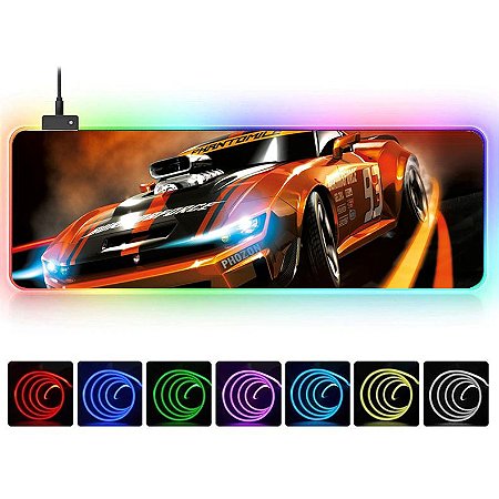 Mouse Pad Gamer RGB Cool Car 800x300 KP-S011 Knup
